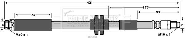 BORG & BECK Pidurivoolik BBH7808